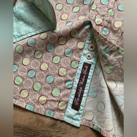 Rare Find! Robert Graham Button-down Reverse Cuff Long-sleeve Shirt Size-2XL EUC - Picture 7 of 16